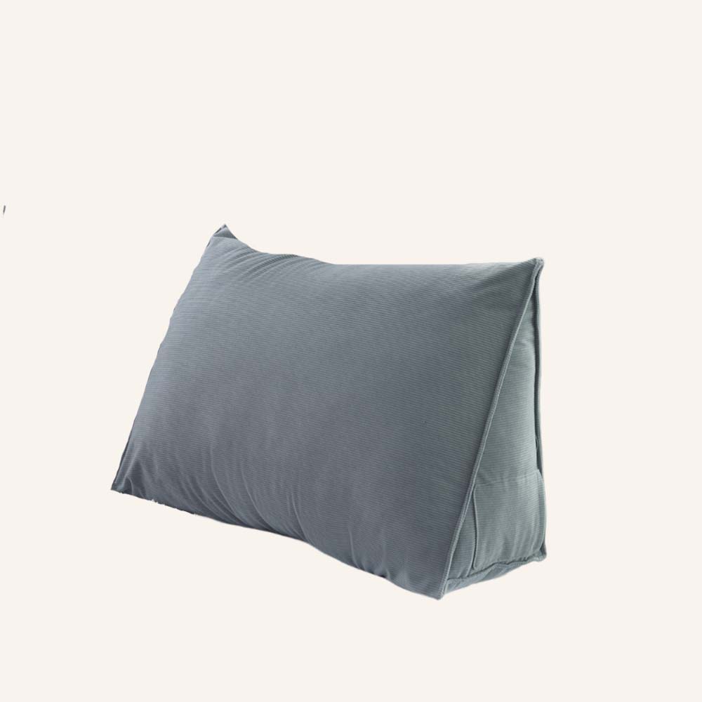 Triangle backrest pillow reduces reflux soft rabbit hair high resilience filling for bed or sofa TEXSTEAD