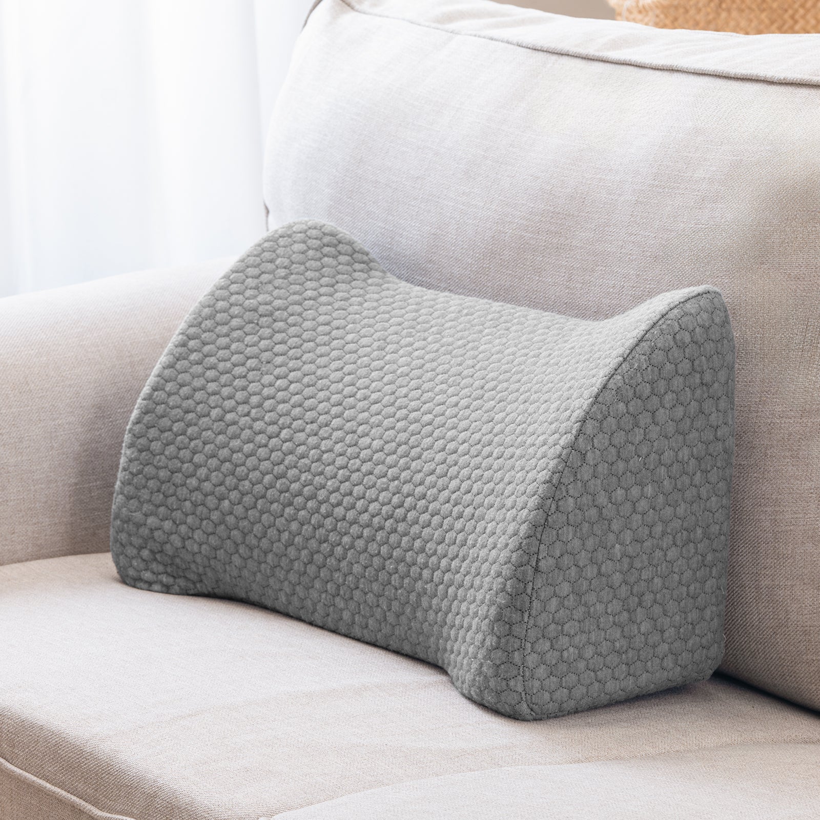 Lumbar Support Pillow Memory Foam Breathable Support for Office Chair Car Seat Sofa