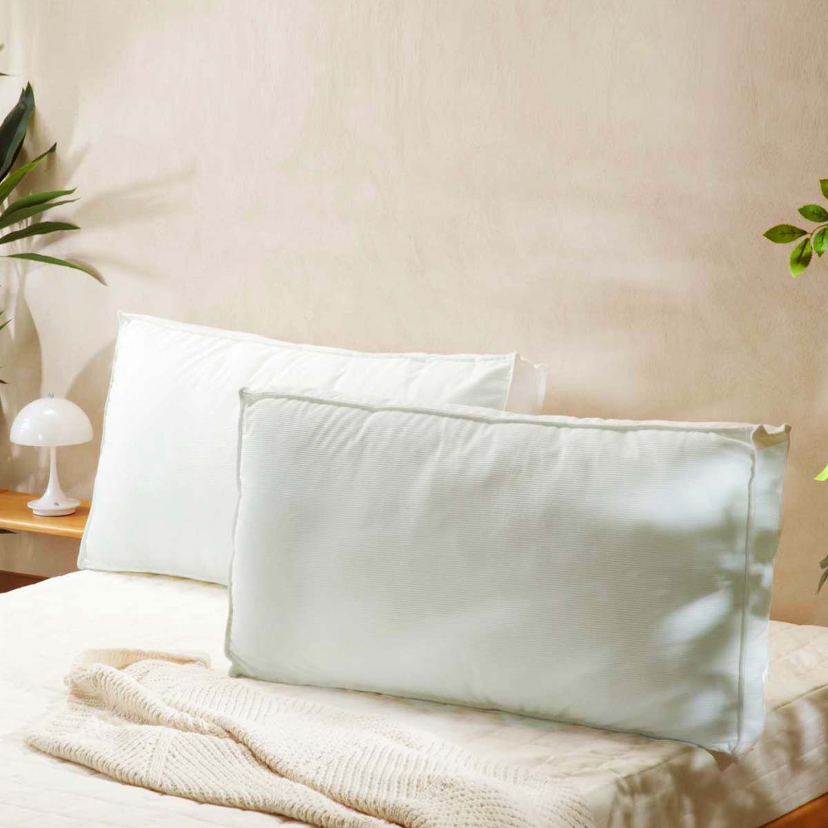 Large lumbar pillow relieves back pressure soft polyester high quality pearl cotton fill for bed couch TEXSTEAD