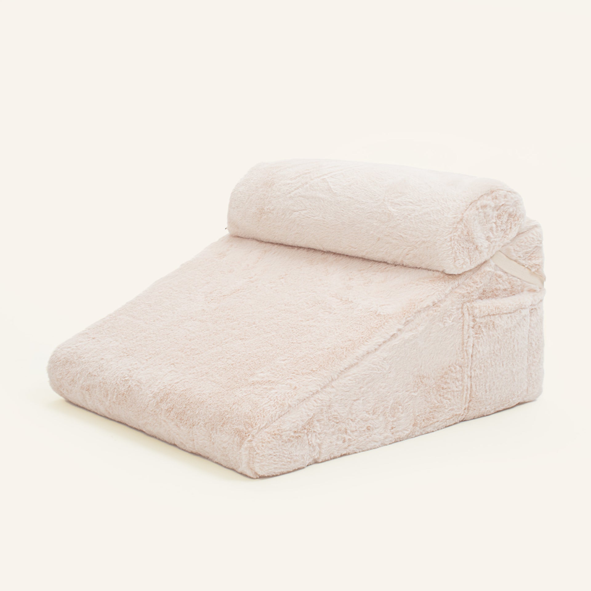 Rabbit Fur Cover Wedge Pillow