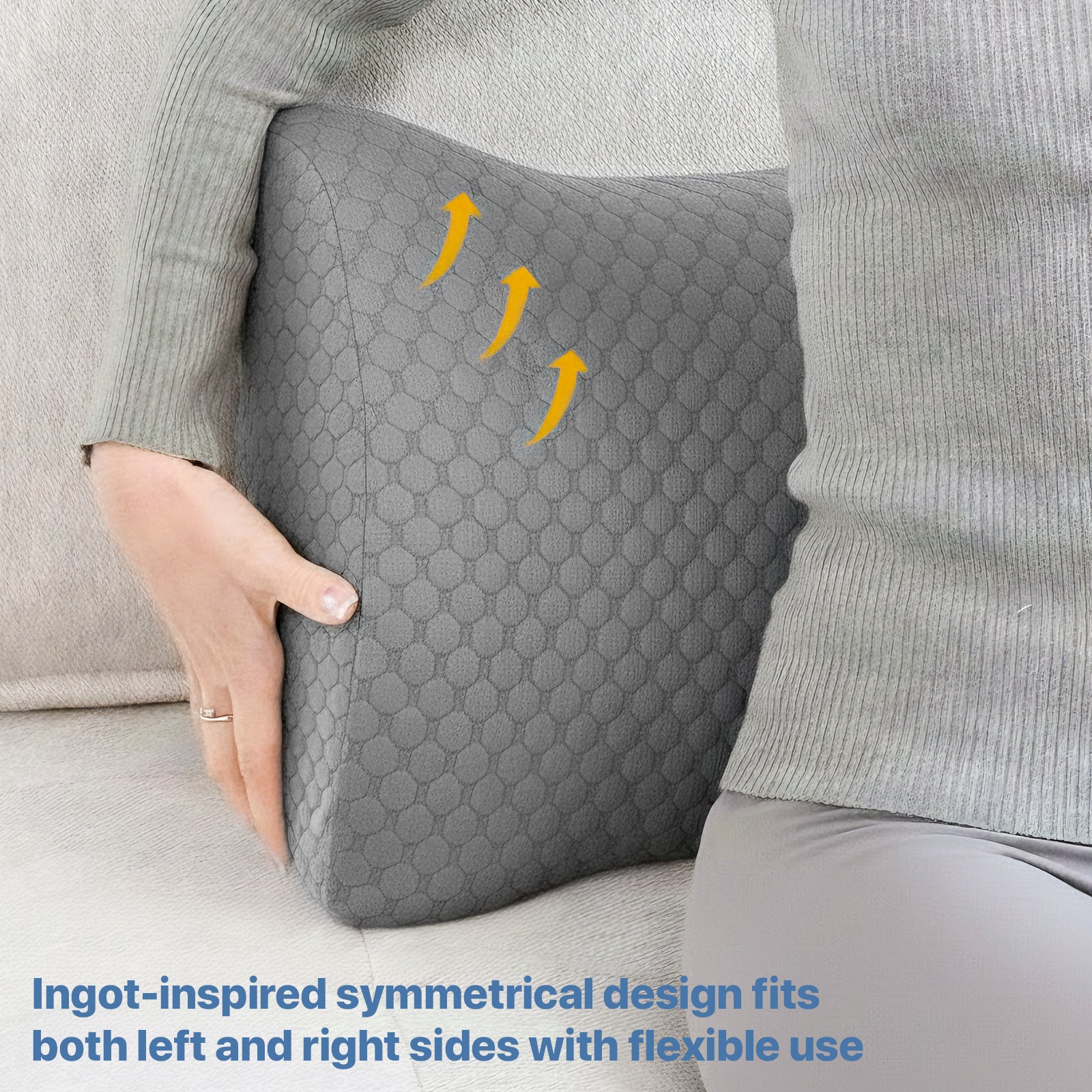 Lumbar Support Pillow Memory Foam Breathable Support for Office Chair Car Seat Sofa