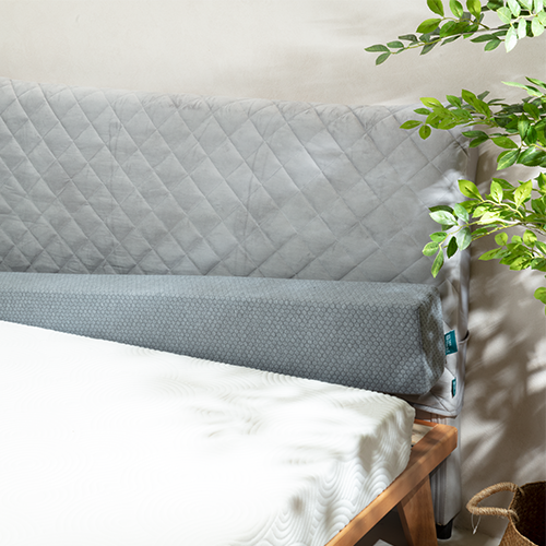 Bed gap filler wedge mattress memory foam firm support polyester cover multi sizes for all users TEXSTEAD