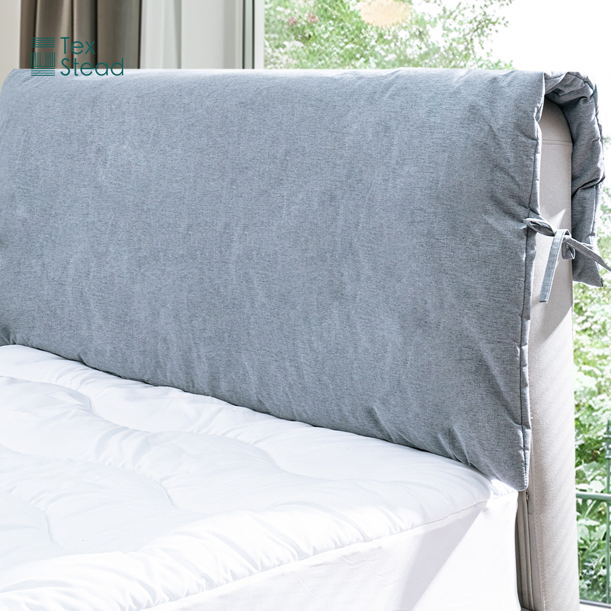 Headboard Cover with Strap Dust Protector for Clean & Stylish Bedroom