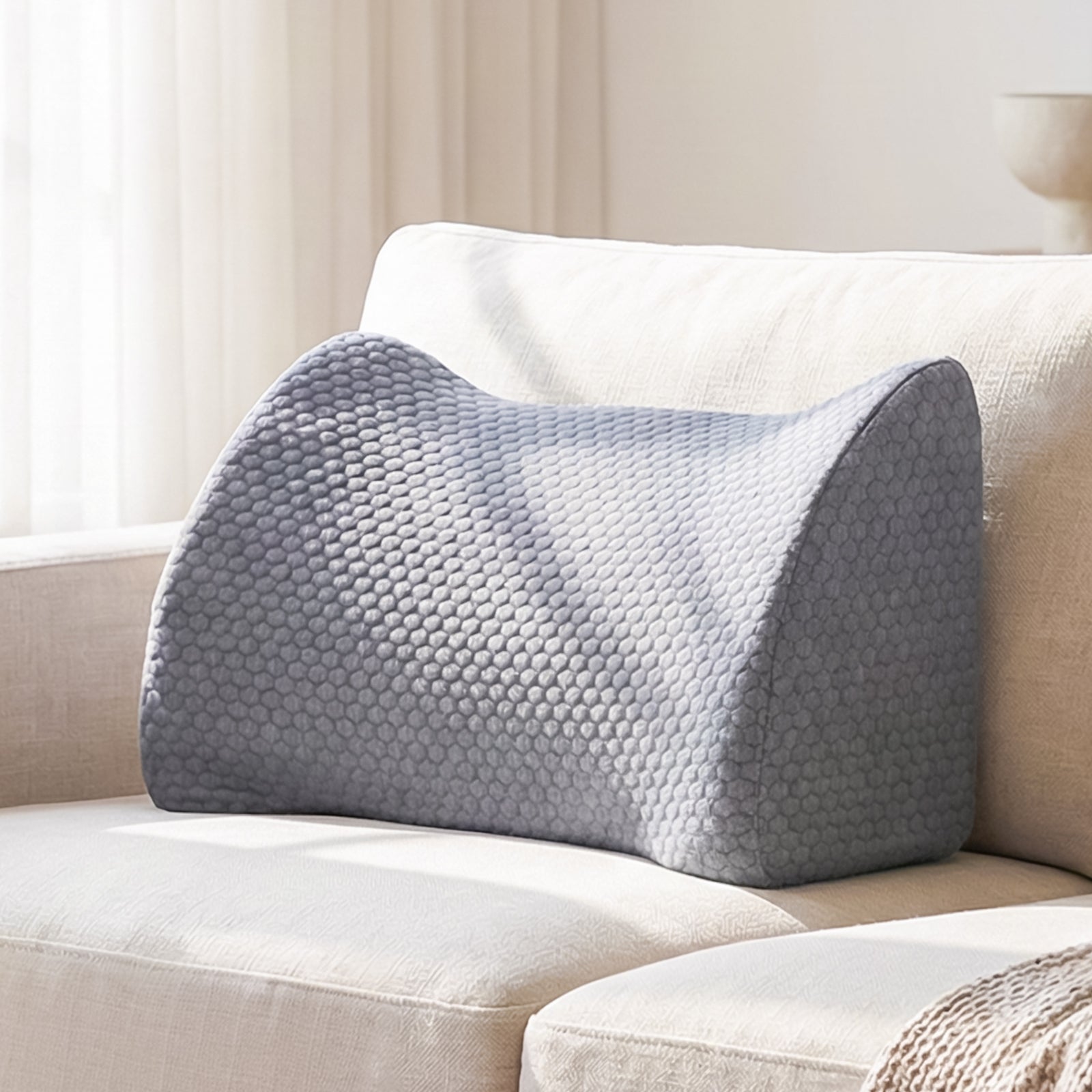 Lumbar Support Pillow Memory Foam Breathable Support for Office Chair Car Seat Sofa