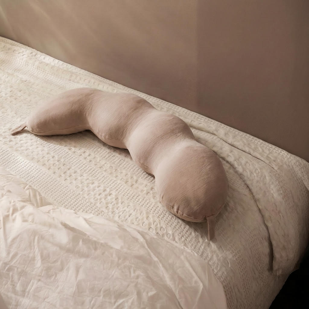Body Pillow for Side Sleepers 43 inches Long Pillow Memory Foam Support Pregnancy-for Back, Hips, Legs