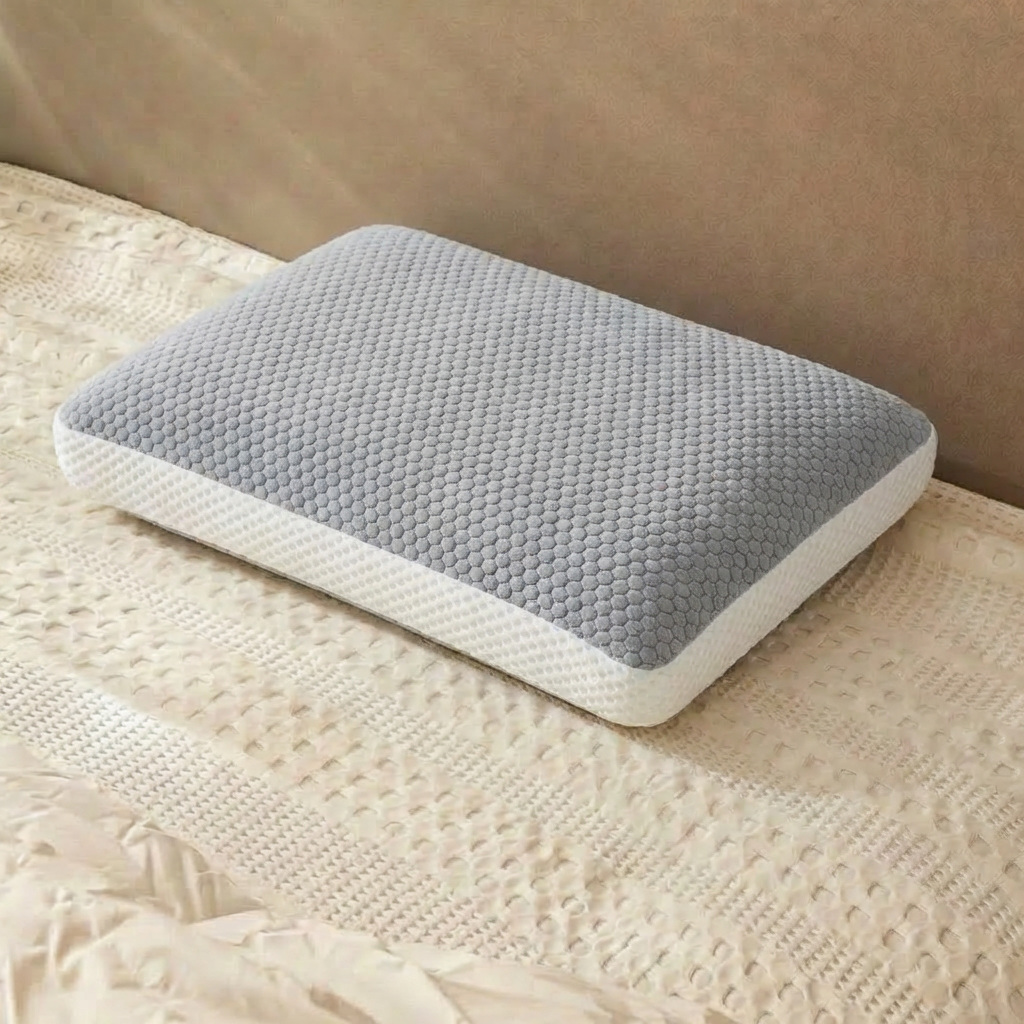 Cooling Pillow with Memory Foam & Cooling Gel – Dual-Use Ergonomic Pillow