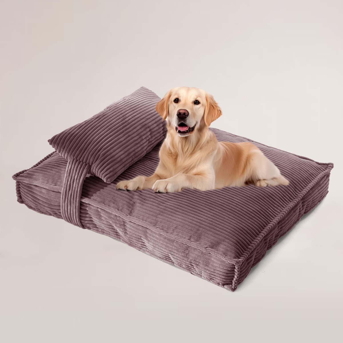Soft Retro Fabric Anti-slip Bottom Dog Bed For Small to Medium Dogs