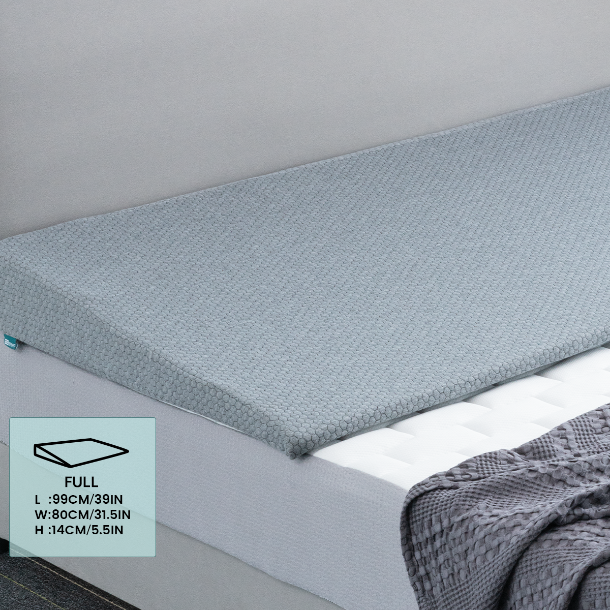 Bed Wedge Pillow Wedge Mattress Topper With Washable Cover for Acid Reflux Neck Pain