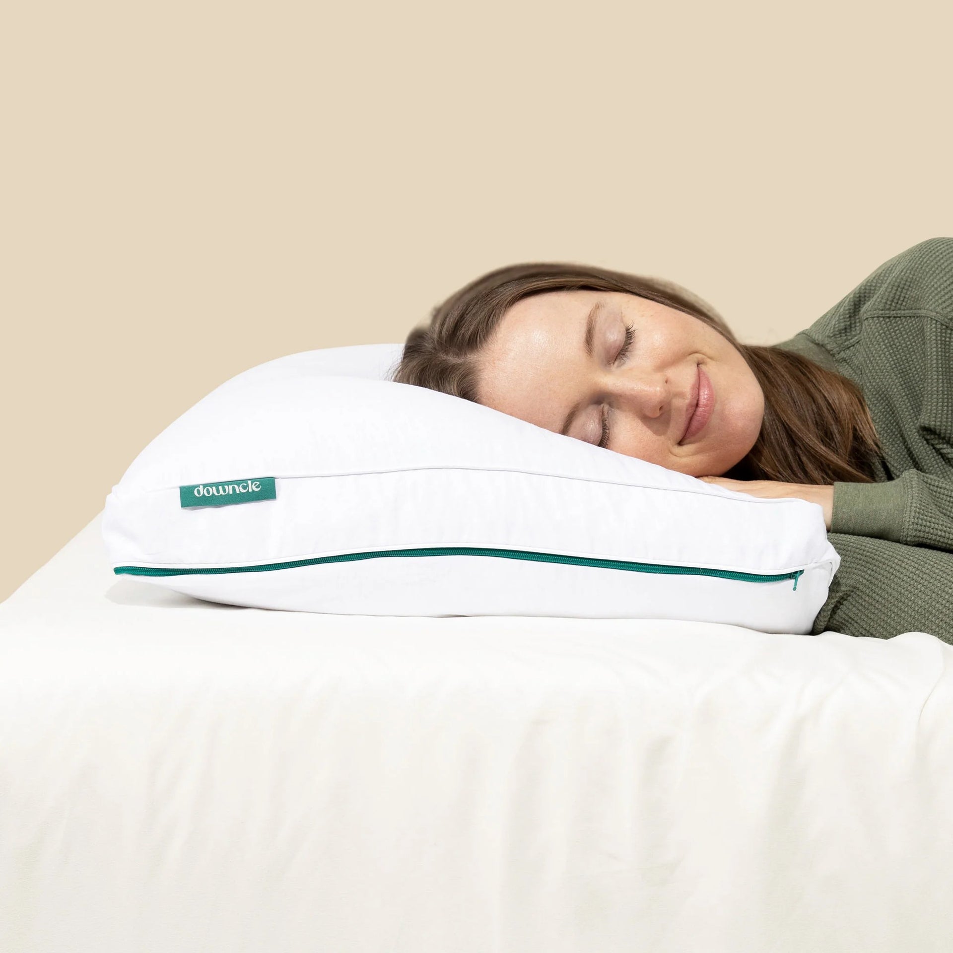 Sustainable Down Pillow Good For Side Sleeper Home Decor Cozy Pillow
