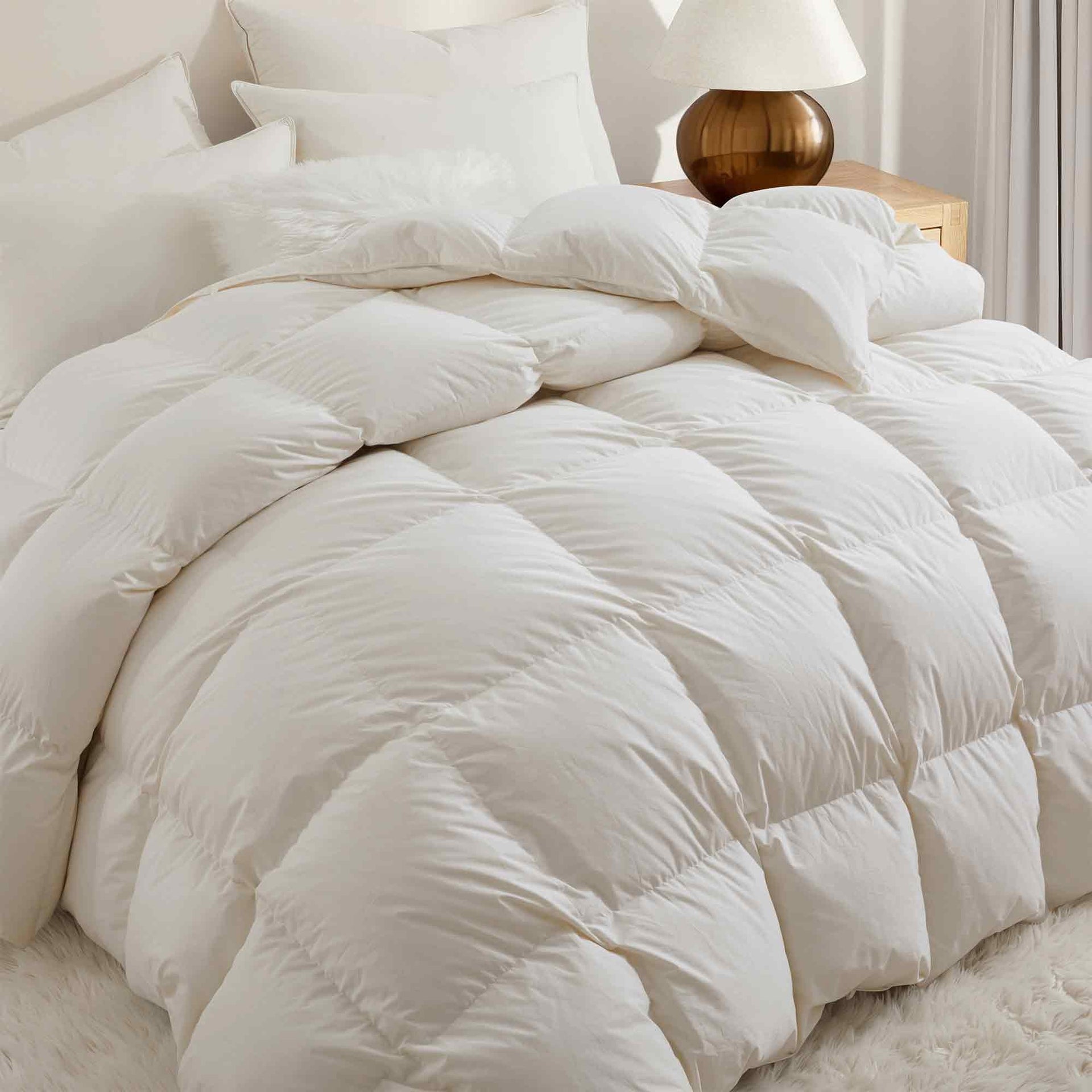 Cotton Down Comforter For Home Bed Unisex