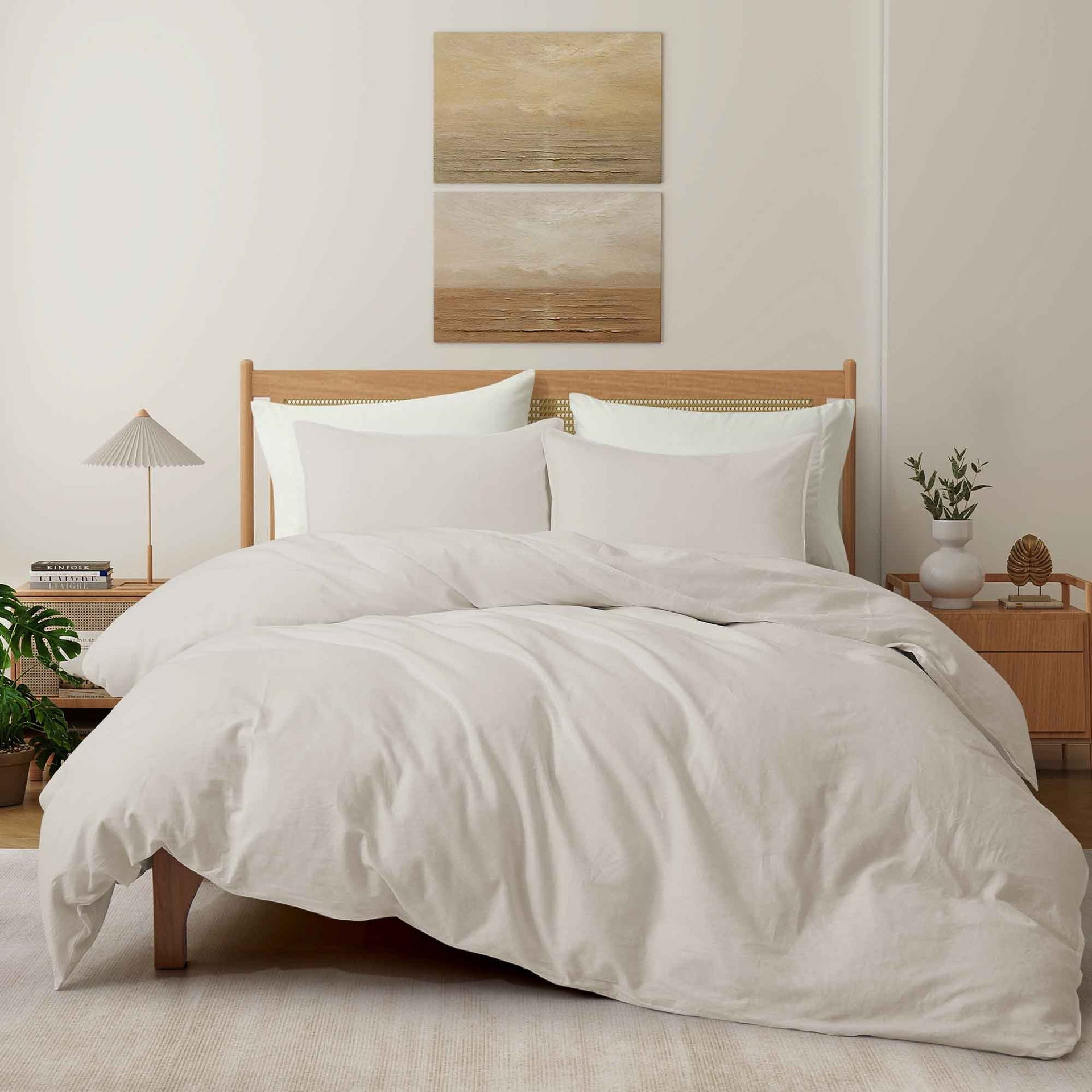 Complete 4-Piece Down Comforter Set Cotton Duvet Bedding Set Cover For Home Unisex
