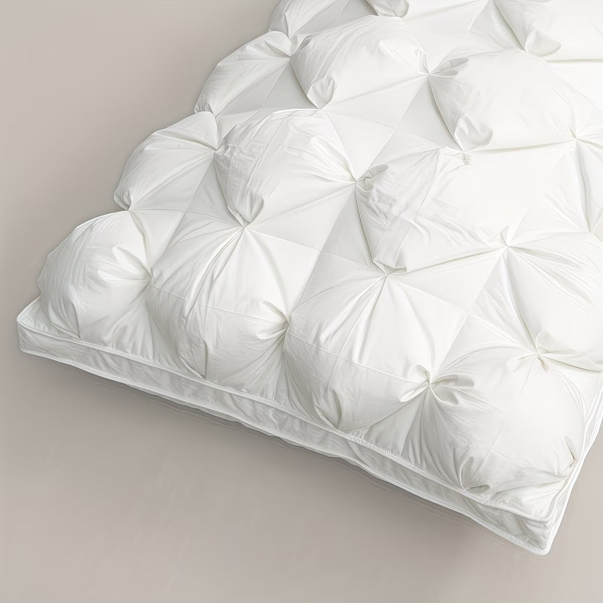 Luxury Down & Feather Pillow Pinch Pleat Design Neck Support Bed Pillow