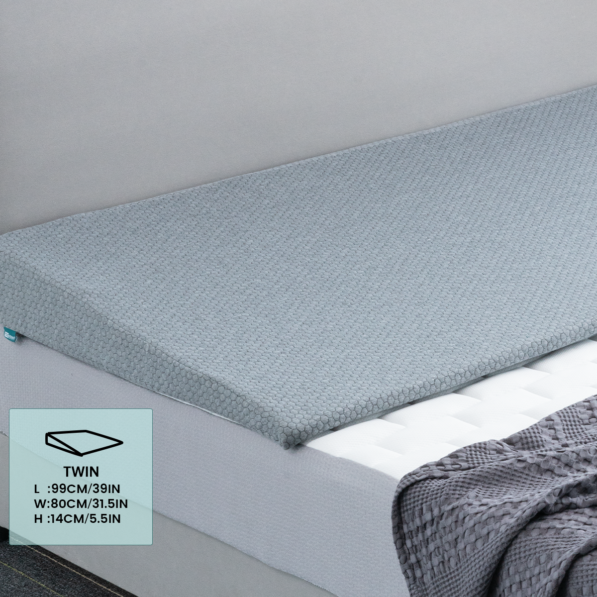 Bed Wedge Pillow Wedge Mattress Topper With Washable Cover for Acid Reflux Neck Pain